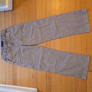 Abercrombie & Fitch, Baggy Workwear Denim Pants, Khaki, EUC, Men's 29x32
